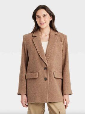 Universal Thread Oversized Blazer Coat Heavyweight Wooly Size Large NWT